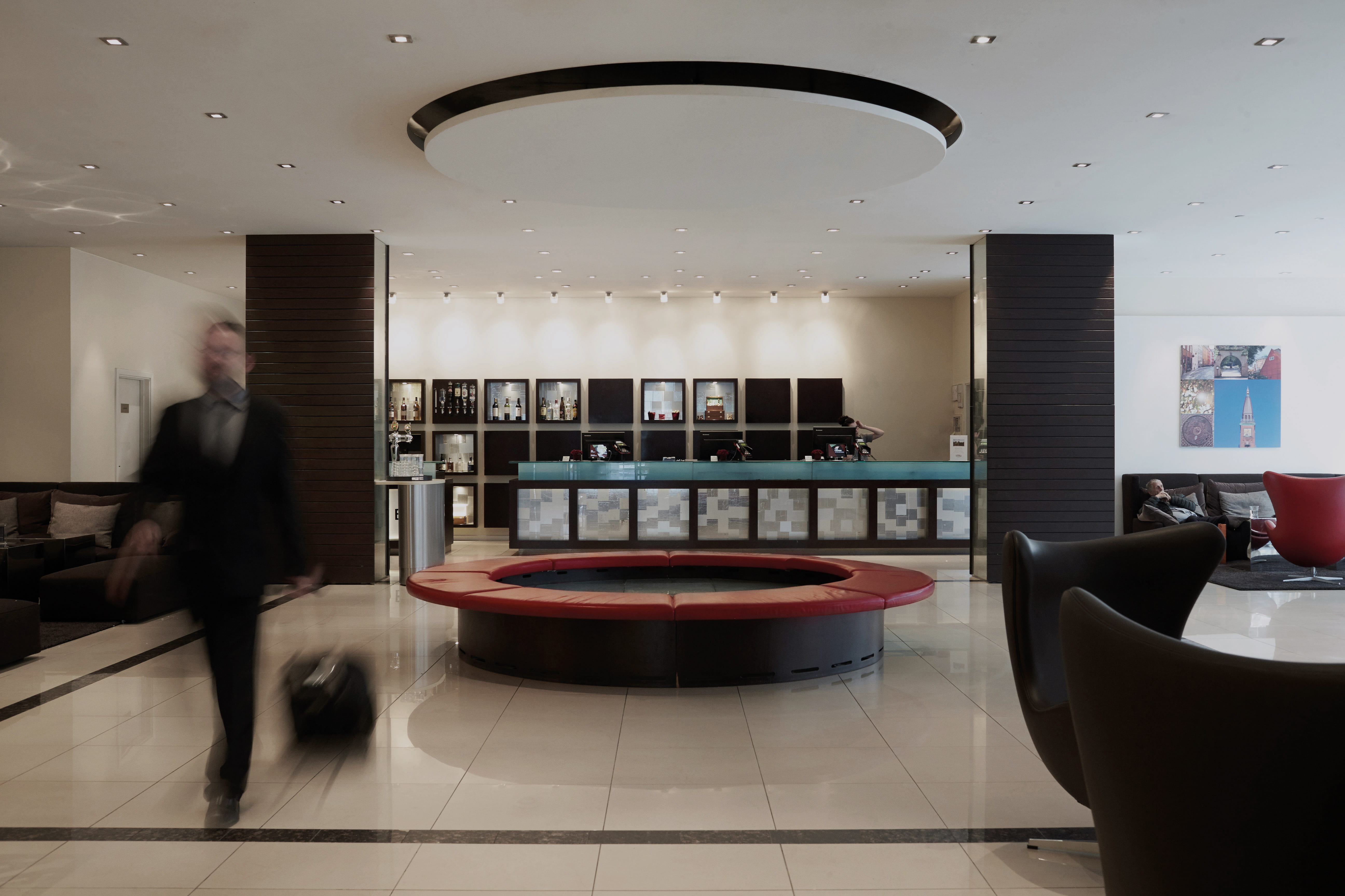 Facilities And Services At Hotel The Square In Copenhagen   The Square Lobby 04 Dark 